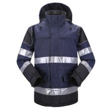 雷克兰 AF102 阻燃抗静电长款牛津面料 防寒服 蓝色 L （单位：件）