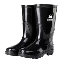 澳特踏雨 501^202203110005 ^ 黑色中帮劳保防雨靴钓鱼水鞋胶鞋 PVC(聚氯乙烯)39-45