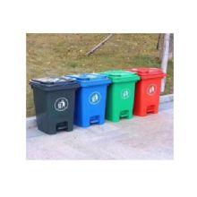 绿华 500*415*645mm 60升 厨余垃圾 脚踩单桶 灰色 （单位：个）
